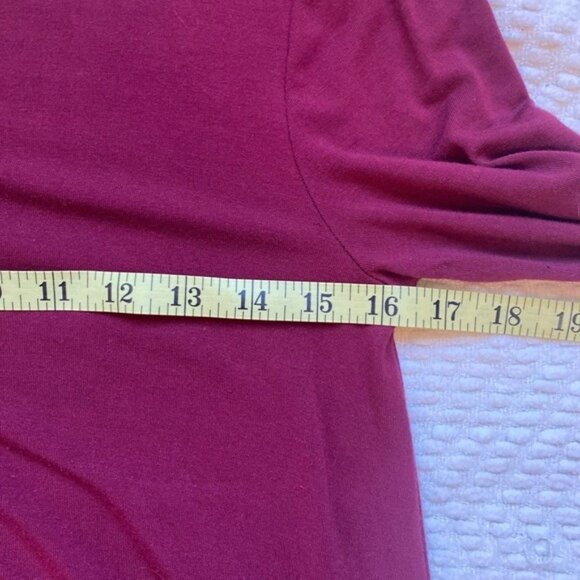 Old Navy Cranberry Long Sleeve Swing Dress Size S - Picture 7 of 8